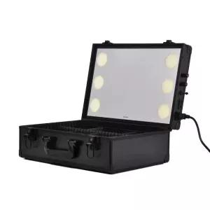 조명 메이크업 박스 거울 도구가방 수납