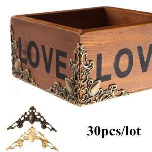 보강브라켓 20 40 금속 코너 브래킷 골드 청동 색상 40mm 사진 프레임 가구 보호 장식 포토