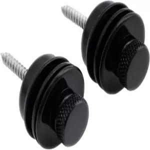 뮤직릴리 플랫 헤드 기타 빅 스트랩 시 샬러 스타일 부품 일렉트릭 어쿠스틱 베이스 블랙 2팩