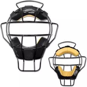 챔프로 18온스. 바이오 프레시 가 포함된 경량 야구/소프트볼 성인 심판 페이스 마스크 블랙