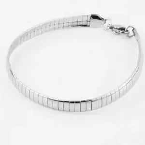 [콩심팥심]목걸이 납작 체인 오메가 스네이크 여성 평체인목걸이 평체인팔찌