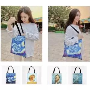 가방 숄더백 데일리 여성 캐주얼 에코백 명화 캔버스 숄더에코백