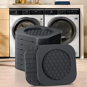 4pcs 방진 피트 패드 고무 매트 슬립 자동 댐퍼 스탠드 범용 세탁기 냉장고 가구