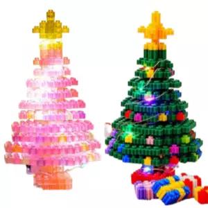 미니 블럭트리만들기 와이어전구 크리스마스 생일선물 조립 IQ
