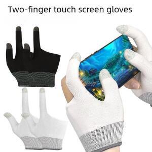 게이머용 손가락 엄지 슬리브 장갑 가볍고 얇은 터치 감응 편안한 땀 방지 휴대용 모바일 게임용