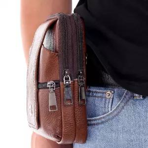 허리가방 벨트파우치 핸드폰 허리색 미니 가죽힙색 벨트백