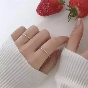 실반지 컷팅링 얇은 커팅 데일리 레이어드 여성 반지 반지세트