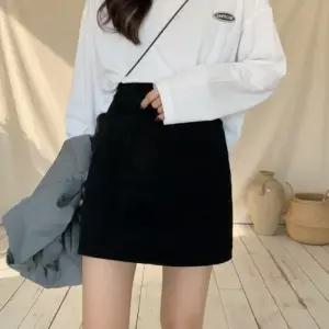 [옷자락]여성 가을 겨울 하이웨이스트 골덴 미니스커트