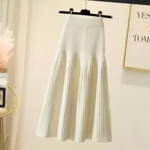 [옷자락]여자 가을 겨울 봄 데일리 니트 롱스커트