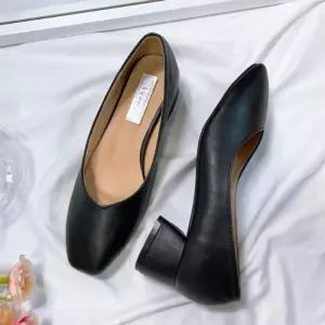 [옷자락]여자 봄가을 사계절 베이직 로우힐 단화