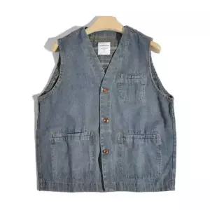 남사친 데님 캐주얼 아메카치즈 레이어드 나시 조끼 브이넥 KS1