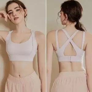 [옷자락]여자 러닝 피트니스 편안한 서포트 스포츠 브라탑
