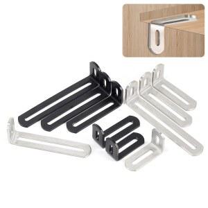 보강브라켓 5Pcs 스테인레스 스틸 앵글 코드 조정 가능한 90도 직각 고정 시트 금속 장비 이동식