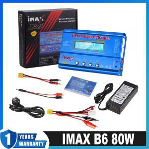 IMAX B6 80W 배터리 충전기 Lipo NiMh 리튬 이온 Ni-Cd 디지털 밸런스 방전기 AC 전원 15V 6A 어댑터 Rc 자