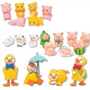 3set 교실데코 미니어처 동물 피규어장난감 세트 캐릭터모형