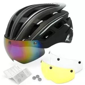 자전거선글라스 자전거 킥보드 고글 헬멧 안전모 후미등 2블랙화이트