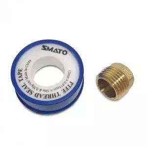 배관부속 메꾸라 15mm 황동 신주 프러그 테이프 포함