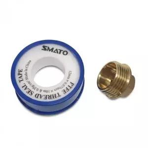 배관부속 황동 메꾸라 20mm 테이프 포함 프러그 신주