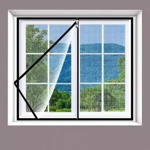 [콩심팥심]방충망 120x150cm 창문형 지퍼 모기장 설치형