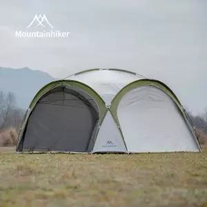 난방 방한 보온 텐트 Mountainhiker 야외 캠핑 돔 8-10 인용 달빛 흰색 대형 햇빛 차단 퍼골라 피크닉 하이