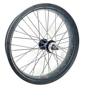 WEDI 20x4.0 스노우 자전거의 리어 팻 바이크 휠 볼트 20인치 이중 벽 베어링 허브 36x12G 스포크 175mm 드롭아웃 디스크 브레이크 전기 림 세트