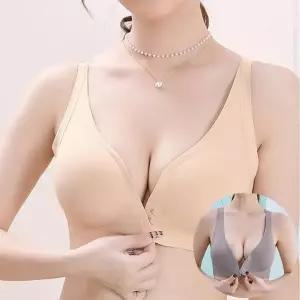 [로즈엘리](M-2XL까지) 자연스런 볼륨업 앞후크 심리스 빅사이즈브라 2026