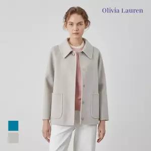 [올리비아로렌]핸드메이드 하프 코트_VOCFU5S1121