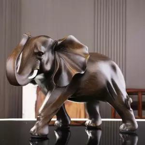 코끼리 조각상 거실 장식용 재물운 장식 행운 소품 정원