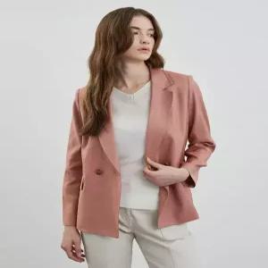 [올리비아로렌]린넨 블렌드 더블자켓____VOCFU4M3111