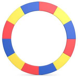 자이언텍스 8피트 10피트 12피트 14피트 15피트 16피트 트램펄린 패드, 찢어지지 않는 가장자리 커버 스프링 보호 패드, 전천후 교체 트램펄린 안전 패드