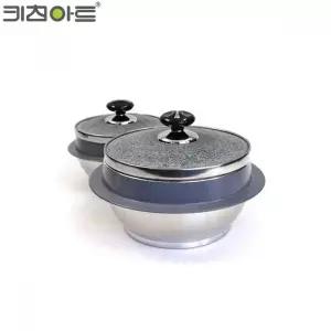 bns 키친아트 자연석 곱돌솥 돌뚜껑 13cm 1인용