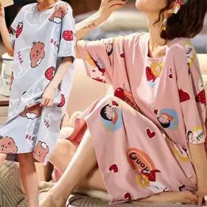 [로즈엘리]5컬러 큐트 쿨링 반팔 홈웨어 원피스 2026