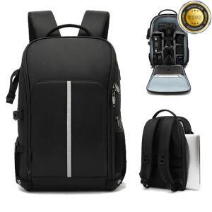 카메라 배낭 방수 대용량 야외 다기능 사진 Canon Nikon SONY 및 삼각대에 적합