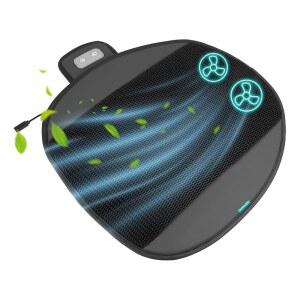 자동차용 스네일락스 쿨링 시트 커버, 카시트 쿠션, 통풍형 패드, 팬 2개, 조절 가능한 속도 3개, 자동 차단, 대부분의 자동차, SUV, 트럭에 범용 장착 가능