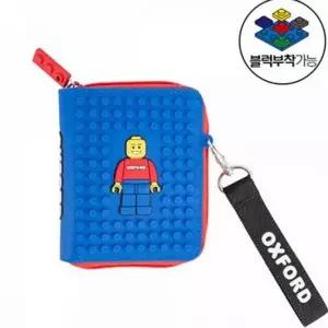 동전 수납 블록형 카드 지갑 블록 지퍼 캐릭터파우치 지퍼지갑