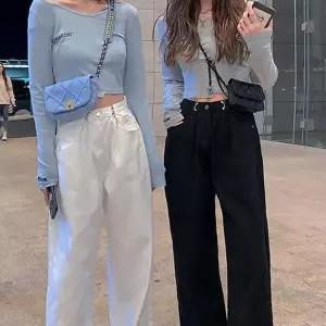 [JHP3S252_51IB]주말 모임 룩 나들이 블랙 진 화이트 코디 (29680414A)