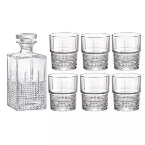 [골드스마일]위스키 유리잔 세트 7종 디캔터 750ml 홈바 와인