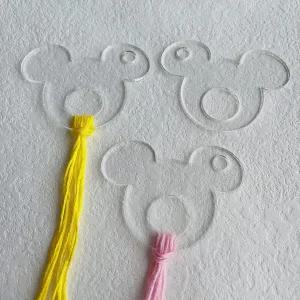 플로스 드롭/보빈/스레드 홀더 50개 세트 십자수 자수 실 정리/보관함 (투명)