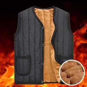 [하프클럽/셀러허브_여성트랜드패션]남자 기모 융털 방한 깔깔이 조끼 경량