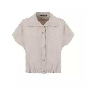 [올리비아하슬러]올리비아하슬러 린넨 버튼 카라 여름 반팔 자켓_OHEMJK105