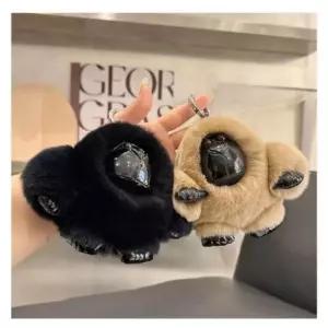 [문구] 고릴라 인형 토끼털 키링 귀여운 가방 열쇠고리