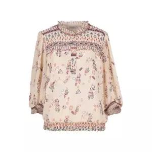 [크로커다일레이디]크로커다일레이디 블루종 프린트 블라우스_CLEMBL115