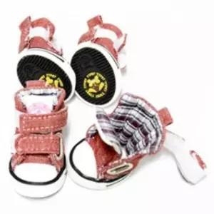 [반려] 양말 1호 운동화 슈즈 강아지 신발 강아지 애견 레드