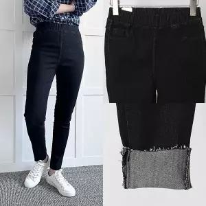 [하프클럽/]위쉬몰 LO 블랙스톤워싱스키니704(P815H603) 빅사이즈