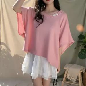 여성 여름 캐주얼 쿨터치 루즈핏 반팔 베스트