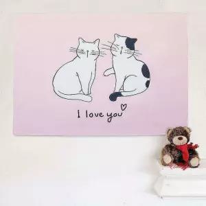 대형 싱글 포스터 패브릭 고양이def331