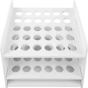 UTHCLO 가위 정리함 및 시험관 디스플레이 랙 30홀 나무 보관함 교실 홈 오피스 사용 가능