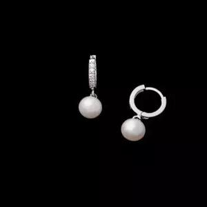 50대 골드핀 담수 진주 드롭 실버 귀걸이 여자선물 은 14K