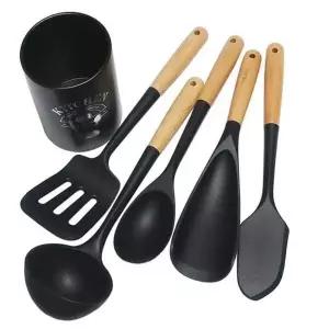 조리용 스텐 국자 조리도구세트 6종 뒤집개 키친툴 요리용품