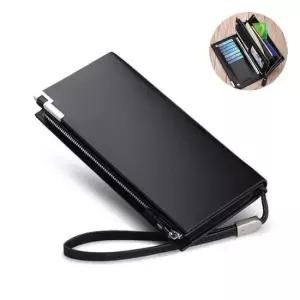 럭셔리장지갑 카드수납 똑딱이 지퍼 소가죽 장지갑 세련 남친 선물